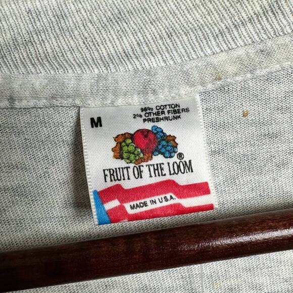 Vintage 90s Syracuse University T Shirt Mens Sz M Gray 90s College USA Made - Picture 6 of 7